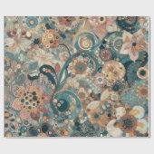 Antiek Art Nouveau stijl Fine Art Floral Painting Cadeaupapier (Vlak)