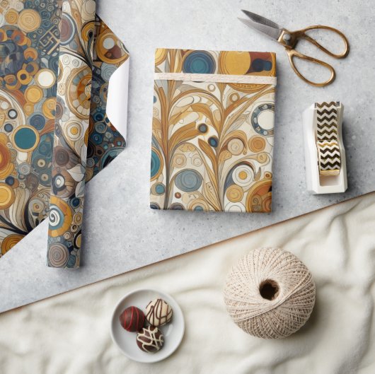 Antiek Art Nouveau stijl Fine Art Floral Painting Cadeaupapier (Crafts)