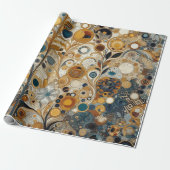 Antiek Art Nouveau stijl Fine Art Floral Painting Cadeaupapier (Uitgerold)