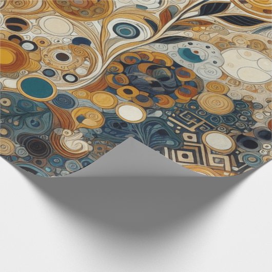 Antiek Art Nouveau stijl Fine Art Floral Painting Cadeaupapier (Hoek)