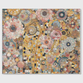 Antiek Art Nouveau stijl Fine Art Floral Painting Cadeaupapier (Vlak)