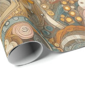 Antiek Art Nouveau stijl Fine Art Floral Painting Cadeaupapier (Rol Hoek)