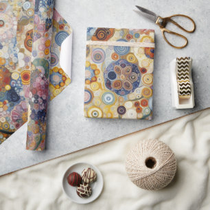 Antiek Art Nouveau stijl Fine Art Floral Painting Cadeaupapier