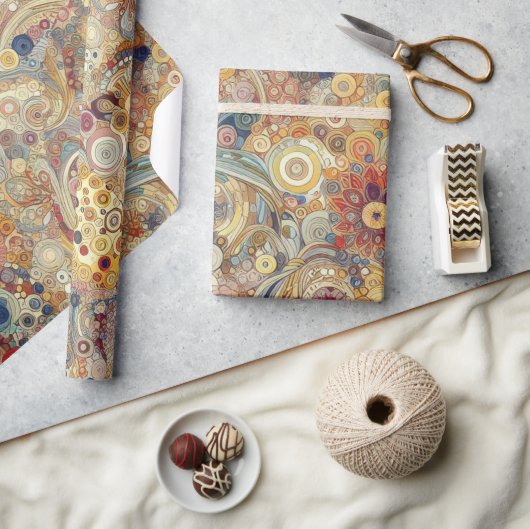 Antiek Art Nouveau stijl Fine Art Floral Painting Cadeaupapier (Crafts)