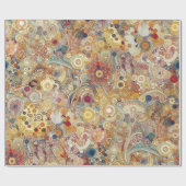 Antiek Art Nouveau stijl Fine Art Floral Painting Cadeaupapier (Vlak)