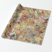 Antiek Art Nouveau stijl Fine Art Floral Painting Cadeaupapier (Uitgerold)