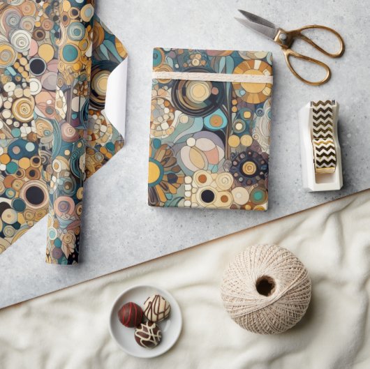 Antiek Art Nouveau stijl Fine Art Floral Painting Cadeaupapier (Crafts)