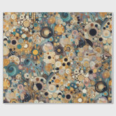 Antiek Art Nouveau stijl Fine Art Floral Painting Cadeaupapier (Vlak)