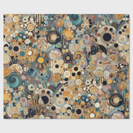 Antiek Art Nouveau stijl Fine Art Floral Painting Cadeaupapier (Vlak)