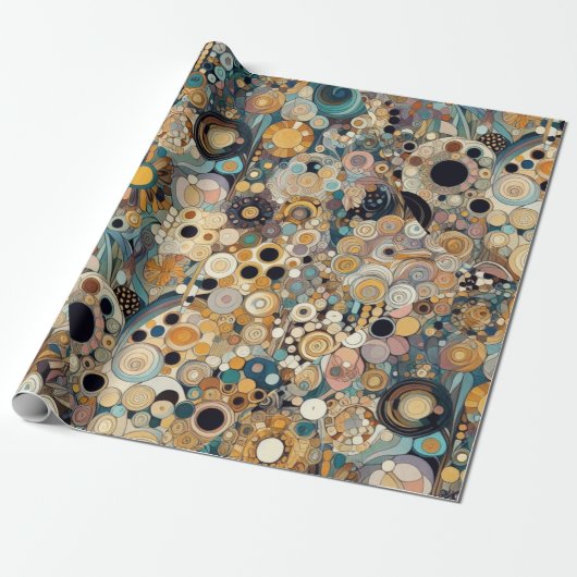 Antiek Art Nouveau stijl Fine Art Floral Painting Cadeaupapier (Uitgerold)