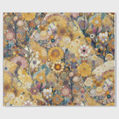 Antiek Art Nouveau stijl Fine Art Floral Painting Cadeaupapier (Vlak)