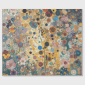 Antiek Art Nouveau stijl Fine Art Floral Painting Cadeaupapier (Vlak)