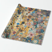 Antiek Art Nouveau stijl Fine Art Floral Painting Cadeaupapier (Uitgerold)