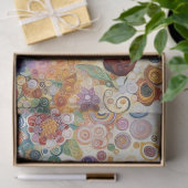 Antiek Art Nouveau stijl Fine Art Floral Painting Tissuepapier (Geschenk)