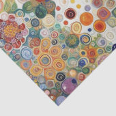 Antiek Art Nouveau stijl Fine Art Floral Painting Tissuepapier (Detail)