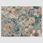 Antiek Art Nouveau stijl Fine Art Floral Painting Tissuepapier (Voorkant)