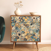 Antiek Art Nouveau stijl Fine Art Floral Painting Tissuepapier