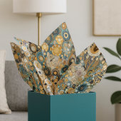 Antiek Art Nouveau stijl Fine Art Floral Painting Tissuepapier