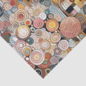 Antiek Art Nouveau stijl Fine Art Floral Painting Tissuepapier (Detail)