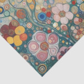 Antiek Art Nouveau stijl Fine Art Floral Painting Tissuepapier (Detail)