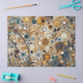 Antiek Art Nouveau stijl Fine Art Floral Painting Tissuepapier (Craft)