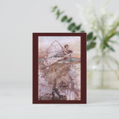 Antiek Arthur Rackham Fairy Illustratie Briefkaart (Staand voorkant)