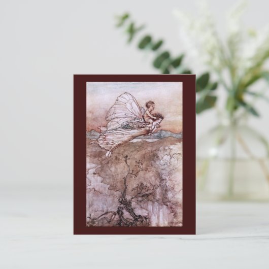 Antiek Arthur Rackham Fairy Illustratie Briefkaart (Staand voorkant)