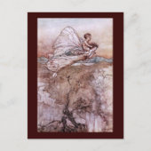 Antiek Arthur Rackham Fairy Illustratie Briefkaart (Voorkant)