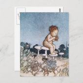 Antiek Arthur Rackham Peter Pan Briefkaart (Voorkant / Achterkant)