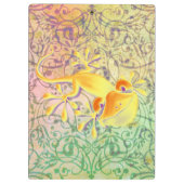 Antiek ARTs Ornament Patroon + glimlend Gecko Klembord (Achterkant)