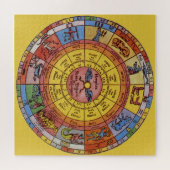 Antiek asstrologie, Keltische zodische wiel Legpuzzel (Horizontaal)