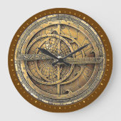 Antiek Astrolabe 2 Grote Klok (Voorkant)