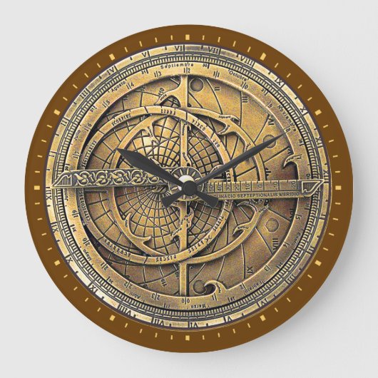Antiek Astrolabe 2 Grote Klok (Voorkant)