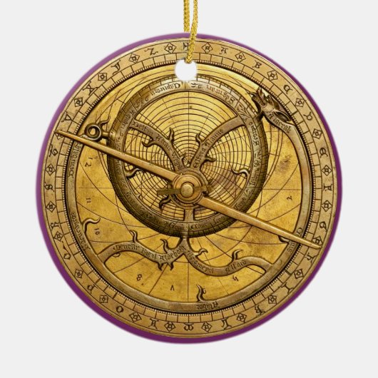 Antiek Astrolabe Ornament (Voorkant)