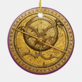 Antiek Astrolabe Ornament (Achterkant)