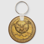 Antiek Astrolabe Sleutelhanger (Voorkant)