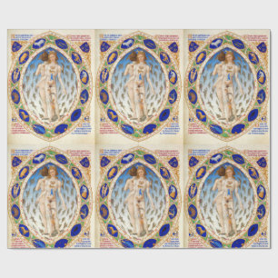 ANTIEK ASTROLOGIE EN ZODIACALE TEKENS GRAFIEK CADEAUPAPIER