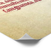 ANTIEK ASTROLOGIE-, MICROCOSMO- EN ZODIACAAL-SIGNA POSTER (Hoek)