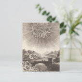 Antiek Astronomie Sky met zon door Allain Mallet Briefkaart (Staand voorkant)