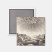 Antiek Astronomie Sky met zon door Allain Mallet Magneet (Voorkant / Achterkant)
