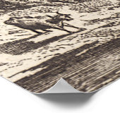 Antiek Astronomie Sky met zon door Allain Mallet Poster (Hoek)