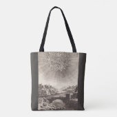 Antiek Astronomie Sky met zon door Allain Mallet Tote Bag (Achterkant)