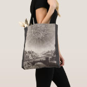 Antiek Astronomie Sky met zon door Allain Mallet Tote Bag (Dichtbij)