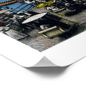 Antiek Atlantic City New Jersey Boardwalk Poster (Hoek)