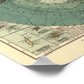 Antiek Atlas-kaart Antarctica uit 1912 Poster (Hoek)