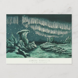  Antiek Aurora Borealis Briefkaart