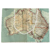 Antiek  Australisch continent - gedetailleerde kaa Groot Cadeauzakje (Voorkant)