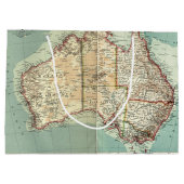 Antiek  Australisch continent - gedetailleerde kaa Groot Cadeauzakje (Achterkant)