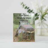 Antiek auto 611 Briefkaart voor verkoop (Staand voorkant)