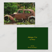 Antiek auto ATC Visitekaartje (Voorkant / Achterkant)